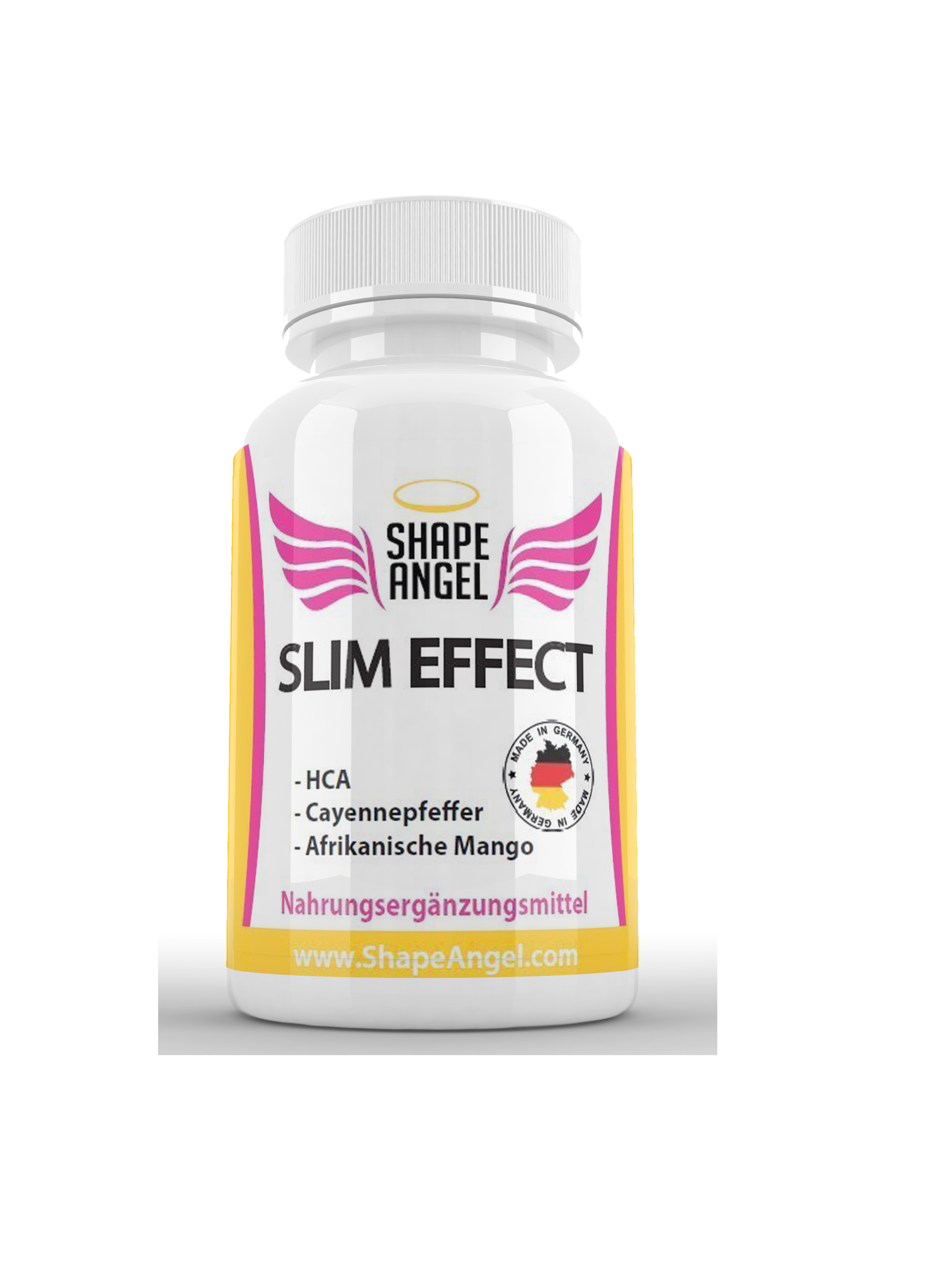 Slim Effect - Appetithemmer und Fatburner - Speziell für Frauen - BURNER - Appetit Control - HCA - Garcinia Cambogia - Afrikanische Mango - Cayennepfeffer - Ceylon Zimt - Ingwer - Guarana - Grüner Tee - Vitamin